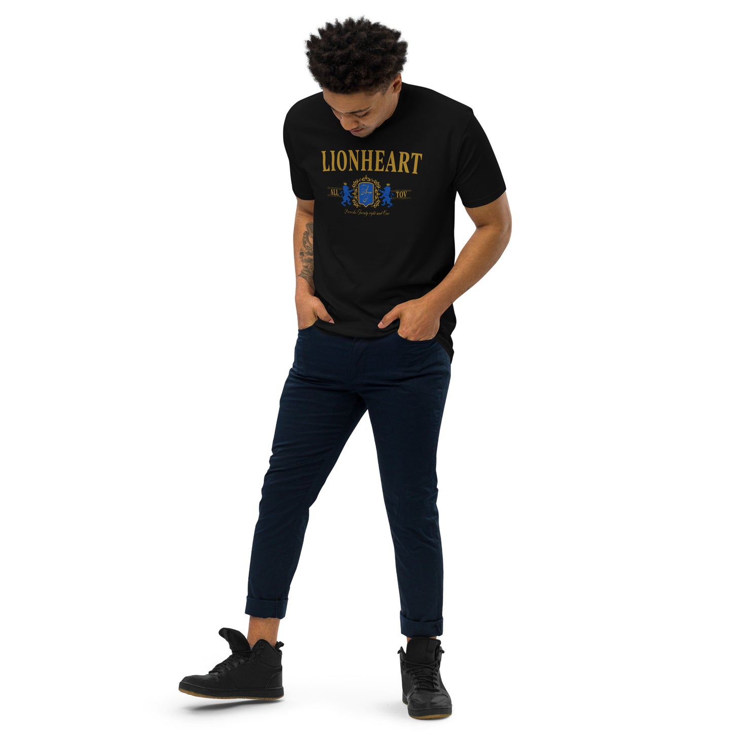 Lionheart Logo Tee - Vintage Black