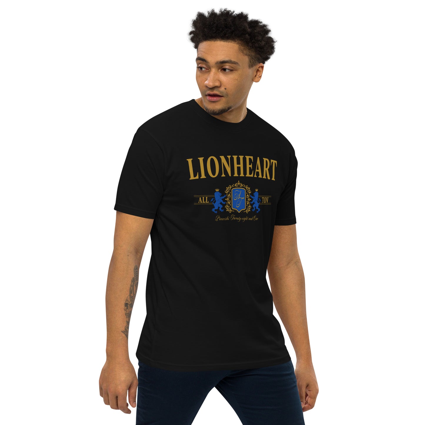 Lionheart Logo Tee - Vintage Black