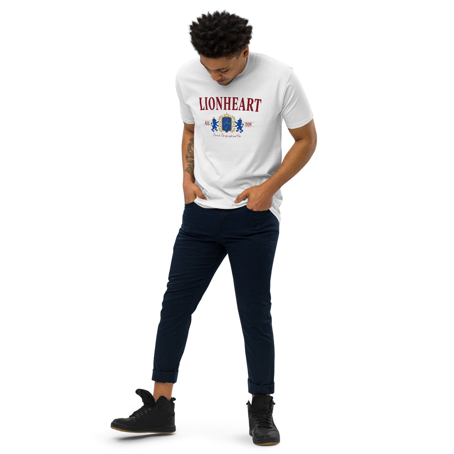 Lionheart Logo Tee - White