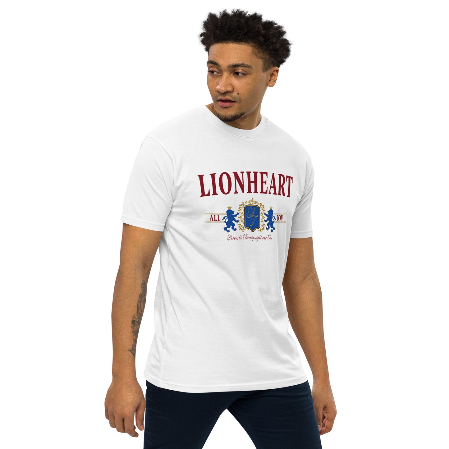 Lionheart Logo Tee - White