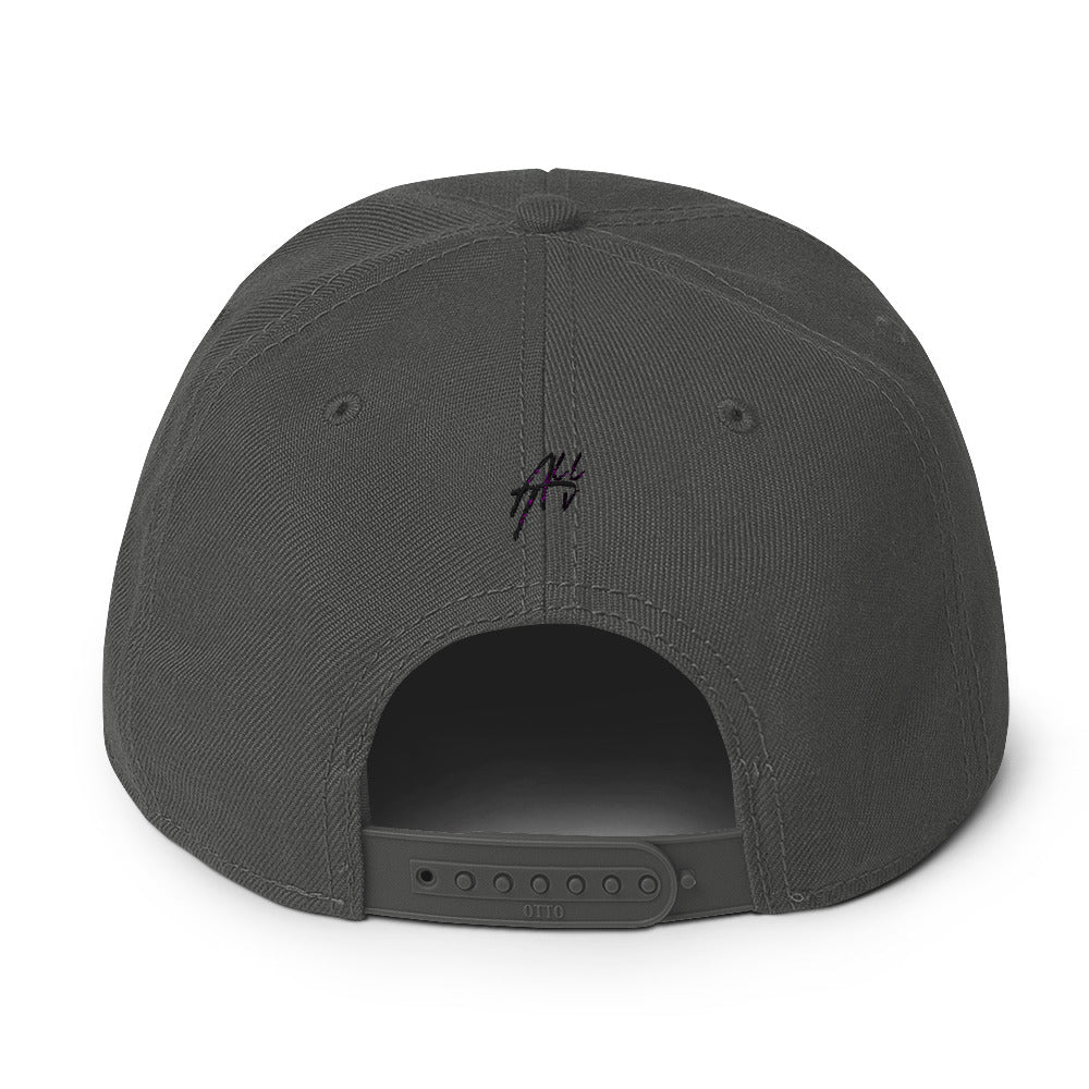 Black 'A.P.T.T.M.H.Y' Embroidered Snapback Hat