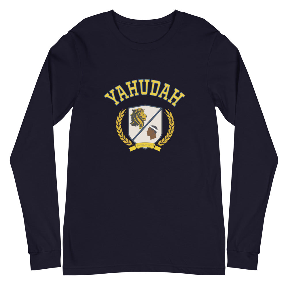 Collegiate Hebrew Crest Long Sleeve Tee