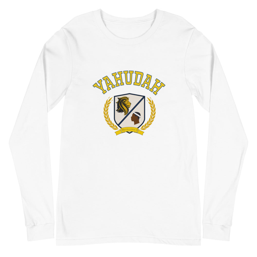 Collegiate Hebrew Crest Long Sleeve Tee