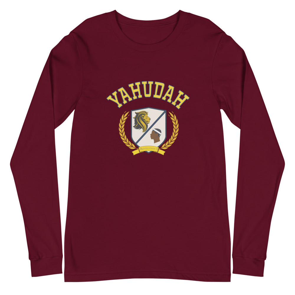Collegiate Hebrew Crest Long Sleeve Tee